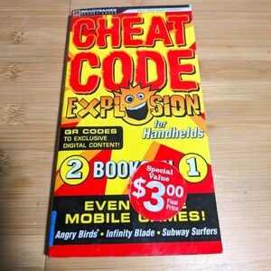Rare find. Brady games presents Cheat codes explosion for handhelds.